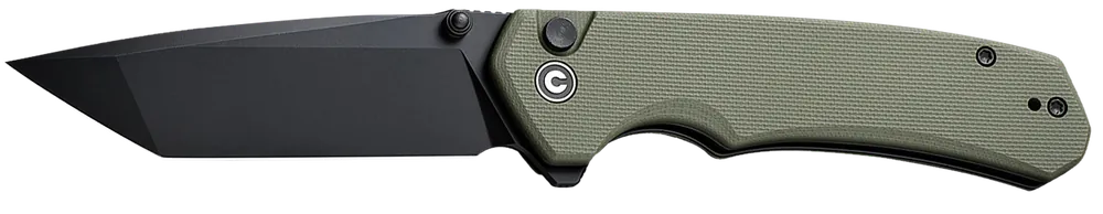 Civivi Brazen Folding Knife with Black D2 Steel Blade and OD Green G10 Handle