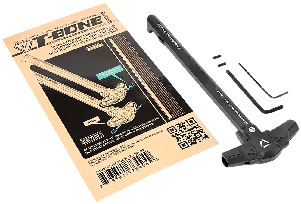 Strike Industries T-Bone Charging Handle for AR-15 .223/5.56 NATO - Black