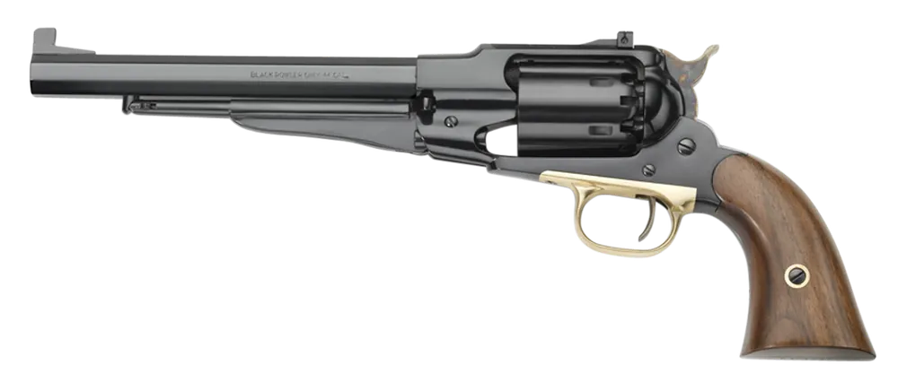 Pietta 1858 Remington Target Model .44 Caliber Revolver with 8" Blued Octagonal Barrel and Walnut Grip