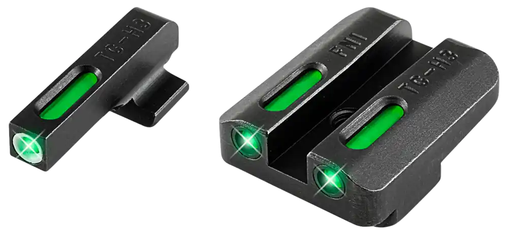 TruGlo TFX Black Tritium & Fiber Optic Sights with White Outline