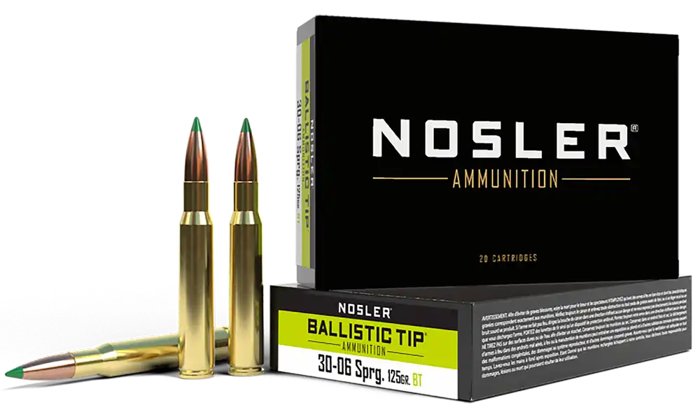 Nosler 40068 Ballistic Tip 30-06 Springfield 125gr Spitzer 20/Box