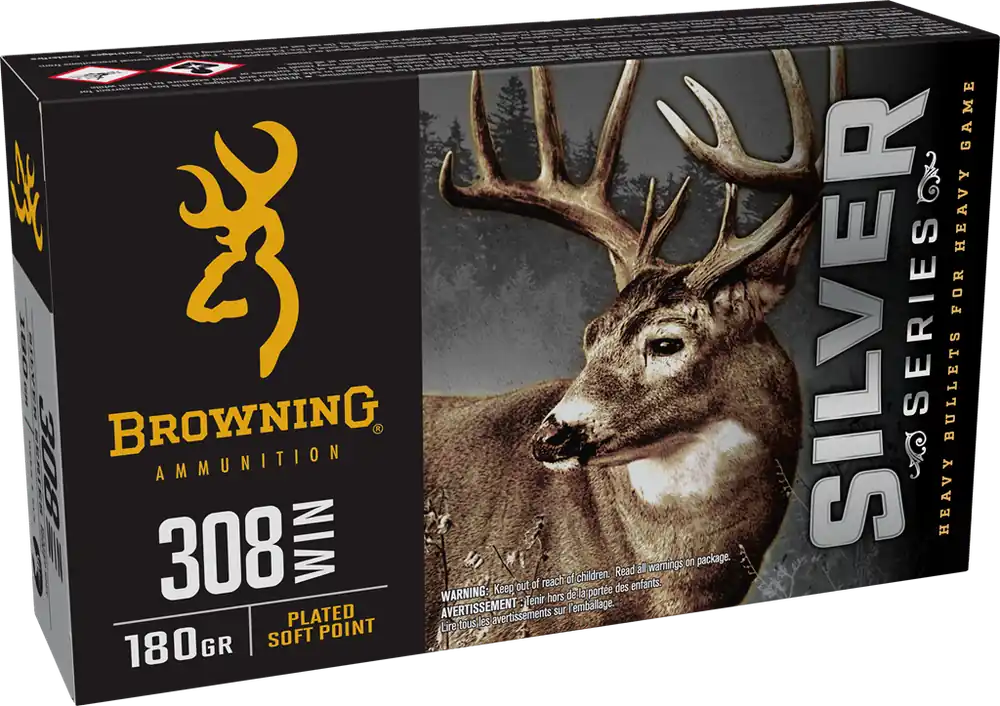 Browning Silver 308 Win 180gr PSP Ammo - 20 Rounds/Box