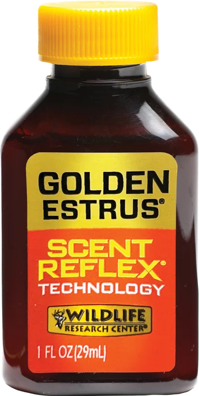 Golden Estrus Scent Reflex Deer Attractant - 1 oz Wildlife Research 404 Bottle