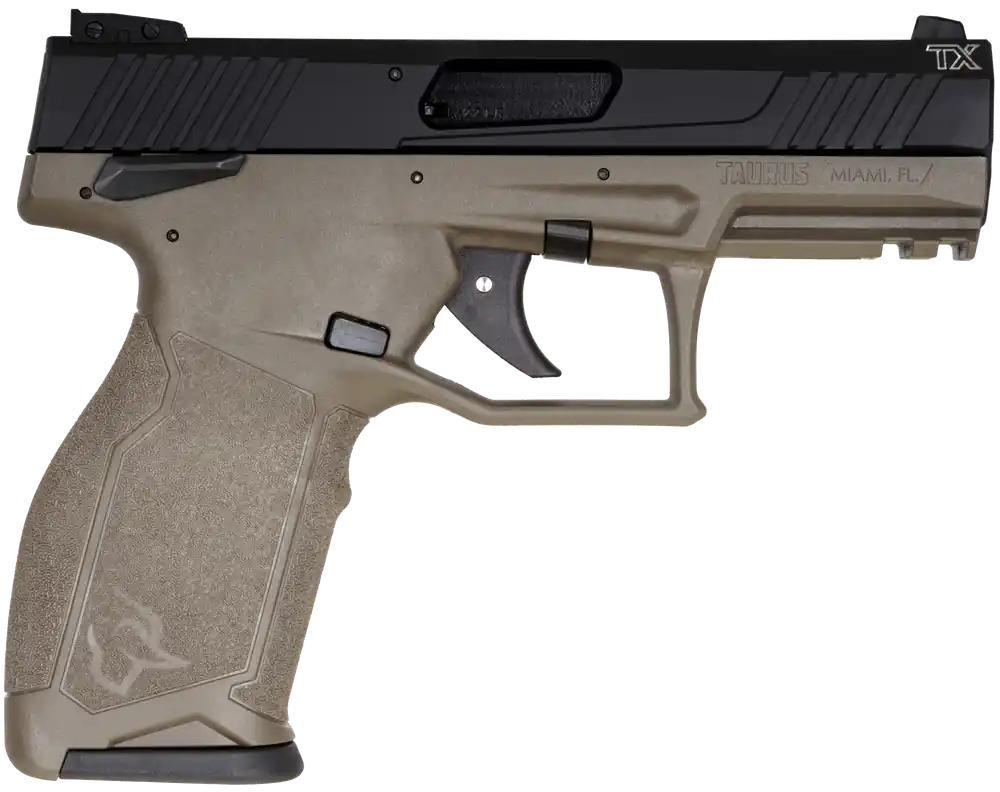 Taurus TX22 Full Size 22 LR Pistol with OD Green Frame and Threaded Barrel