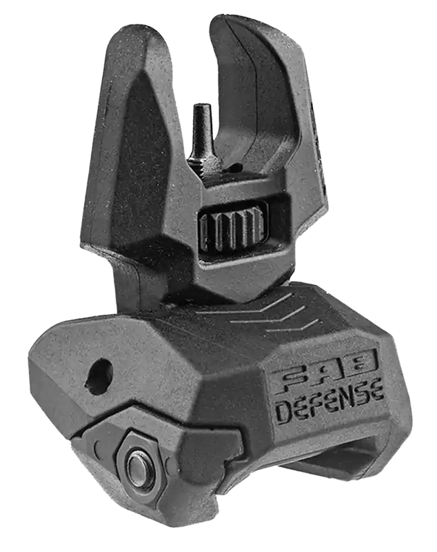 FAB Defense FXFBS Front Back-Up Sight for AR-15/M16/M4 - Low Profile, Spring-Locked, Black