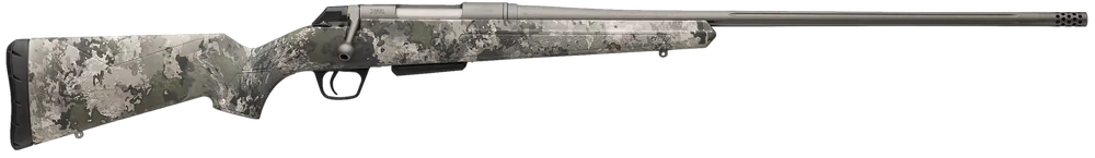 Winchester XPR Extreme 6.5 PRC Rifle with Tungsten Cerakote Finish and TrueTimber VSX Stock