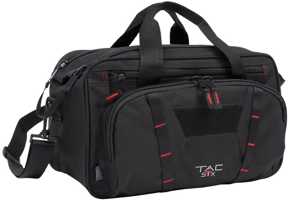 Tac Six 8247 Tactical Sporter Range Bag with Padded Pistol Rug & Exterior Webbing