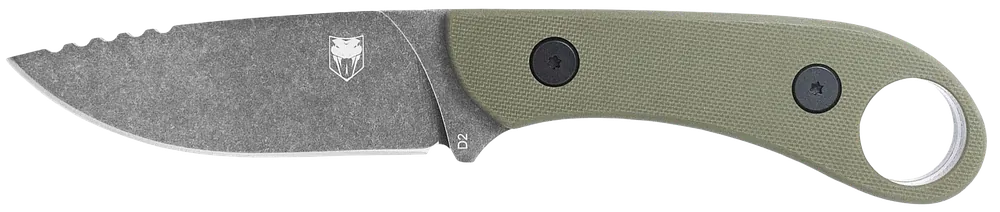 CobraTec Knives Skinner Gen II with Stonewashed D2 Blade and OD Green G10 Handle