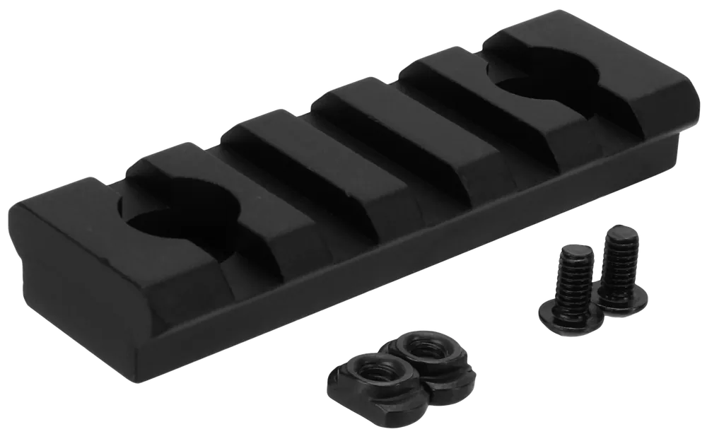 TacFire MAR105S M-LOK 2 3/8" Picatinny Rail - Black Anodized