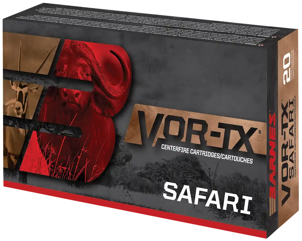 Barnes VOR-TX Safari 458 Win Mag 450gr TSX Flat Base Ammo - 20 Rounds