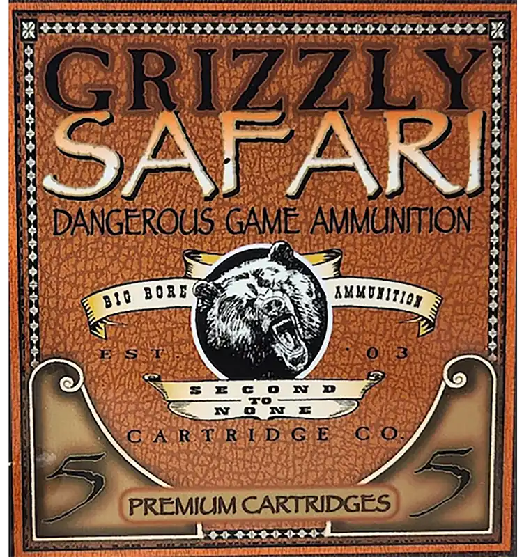 Grizzly Ammo 470 Nitro Express 500gr Solid Brass - 5/Box, 10/Case