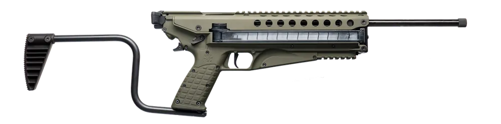 Kel-Tec R50GRN 5.7x28mm Rifle with Green Receiver and Side-Folding Stock