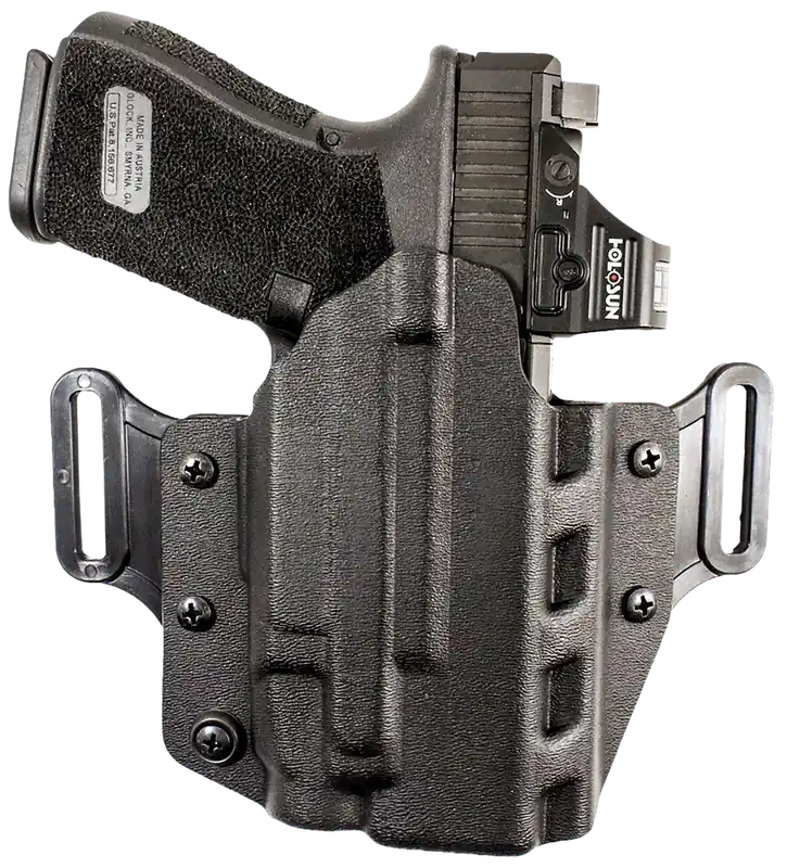 DeSantis Gunhide Veiled Partner OWB Holster for Glock 19/23/32/45 - Ambidextrous, Black
