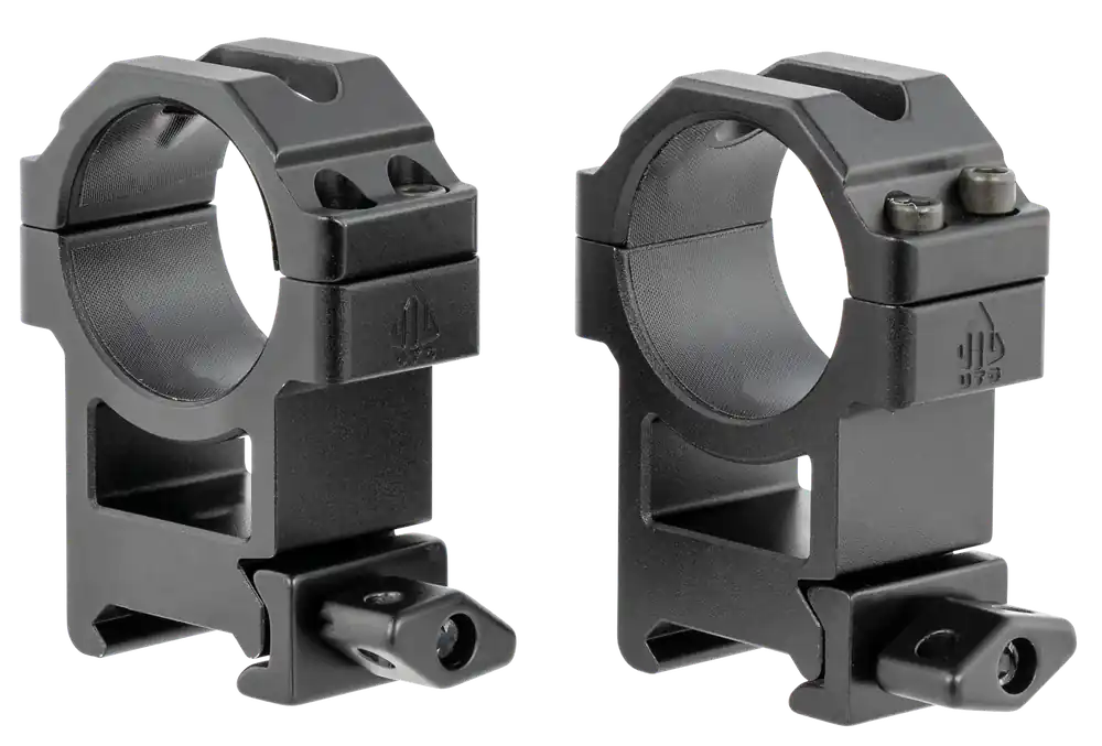 UTG RG2W3224 30mm High Max Strength Scope Rings - Black Anodized