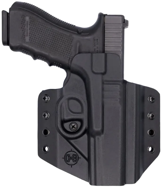 C&G Holsters Covert OWB Black Kydex Belt Loop for Glock 17/22/47