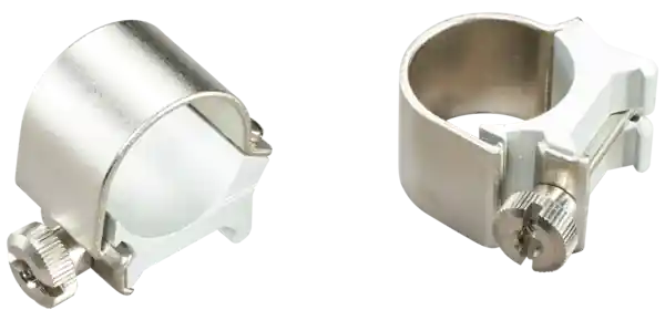 Weaver 49032 Silver 1" Medium Detachable Top Mount Rings