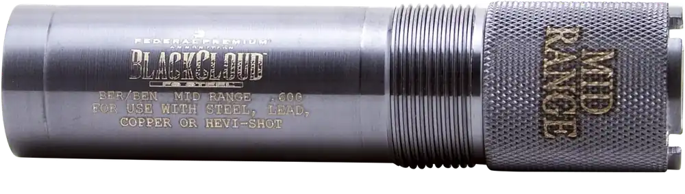 Carlson's 20 Gauge Mid-Range Steel Choke Tube - Black Cloud Titanium Coated