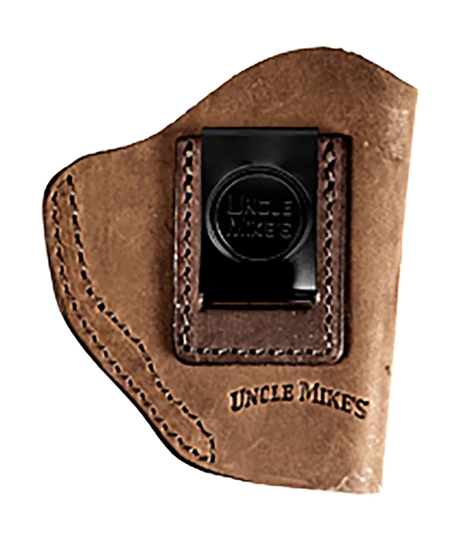 Uncle Mike's Leather IWB Holster for Small Frame Revolver - Right Hand, Brown