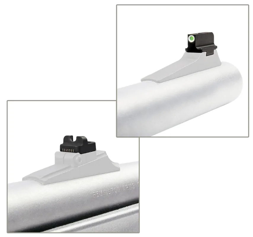 TruGlo TFX Pro Sights for Remington Shotguns - Black with Green Tritium Fiber Optic and White Outline Front Sight