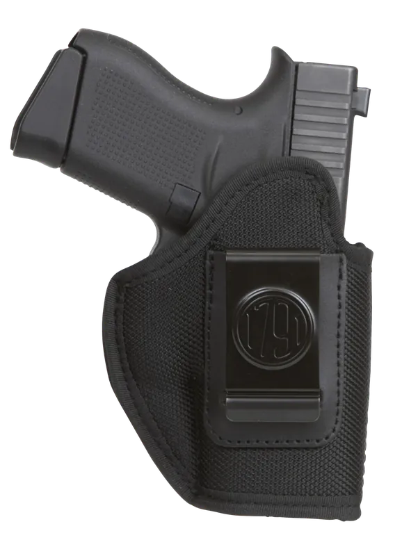 1791 Gunleather Premium Nylon IWB Holster, Size 03, Black, Left Handed Clip-On