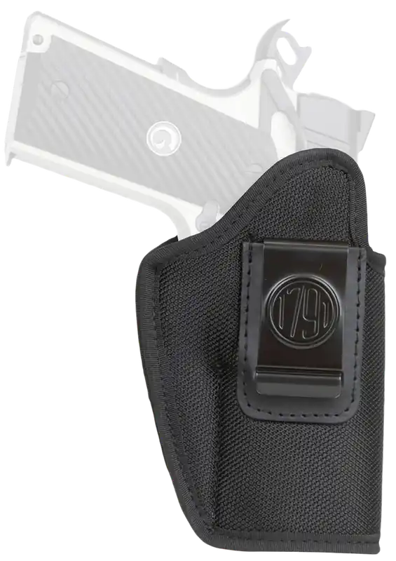 1791 Gunleather Premium Nylon IWB Holster, Size 04, Black, Left Handed Clip-On