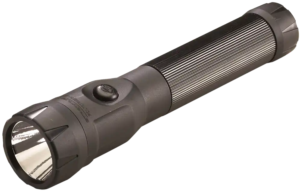 Streamlight 76112 PolyStinger LED Flashlight with DC Charger - Black, 120/240/485 Lumens