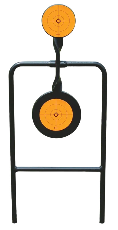 Caldwell Plink n Swing Double Spin Handgun Target - Steel Black/Orange 4.25"
