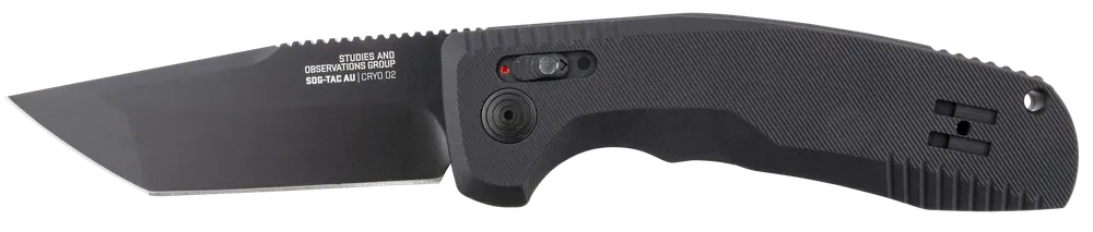 SOG SOG-TAC Auto Tanto Folding Knife with Black TiNi Cryo D2 Steel Blade and Anodized Aluminum Handle