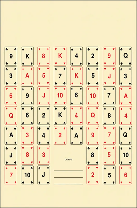 Action Target CARD2100 Multi-Color Playing Cards, 52 Cards, 22.50" x 24", 100/Box