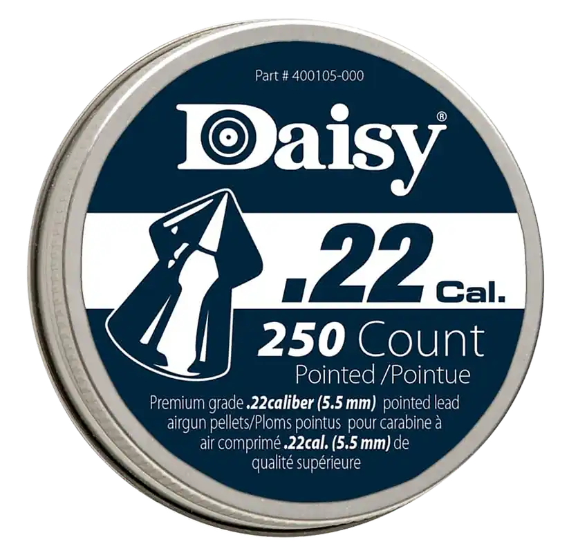 Daisy PrecisionMax .22 Caliber Lead Pointed Field Pellets - 250 Count Tin