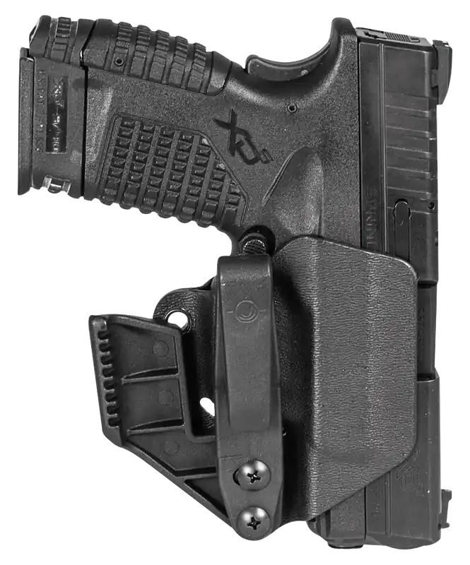 Minimalist IWB Holster for Springfield XD-S 9/40 3.30" Barrel - Ambidextrous, Black Polymer