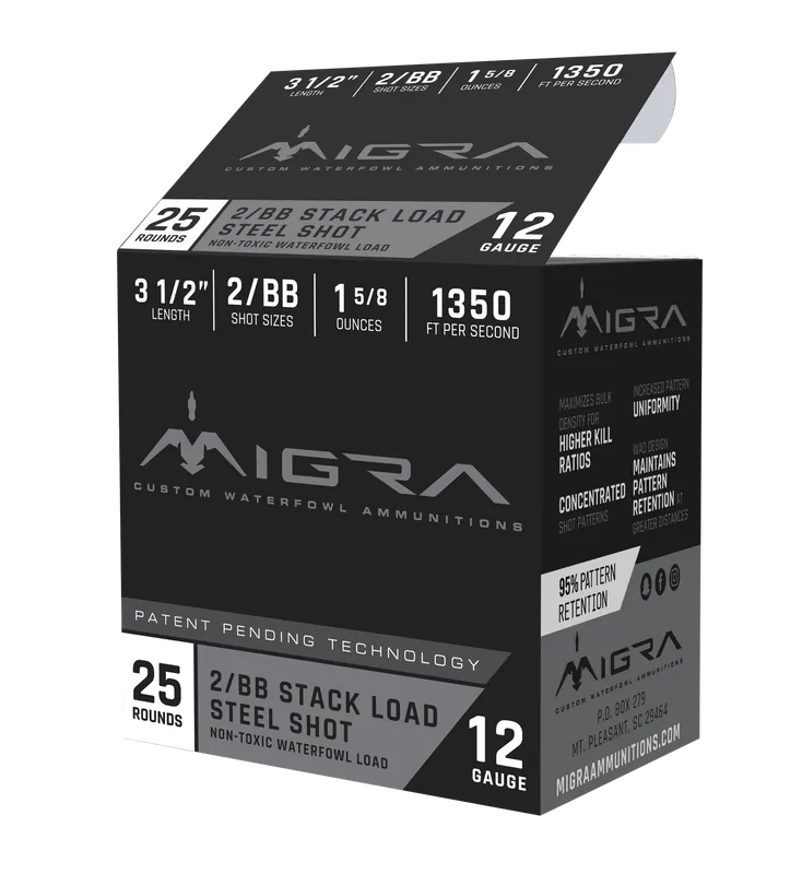 Migra Ammunitions M12LS2BB 12 Gauge 3.50" 1 5/8 oz BB Shot - 25/Box
