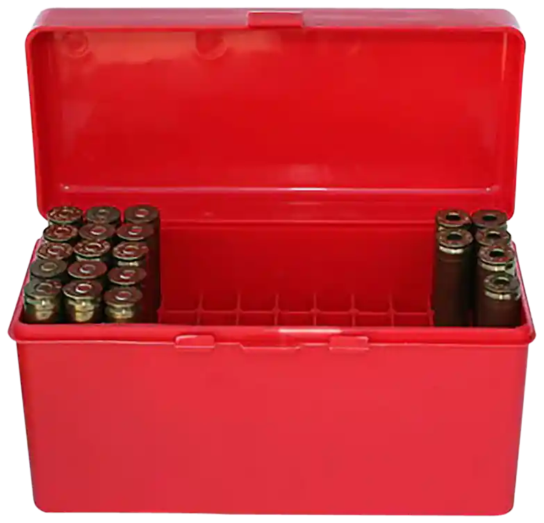 MTM Case-Gard RM6030 Red Polypropylene 50rd Ammo Box for .243/.308 Win/220 Swift
