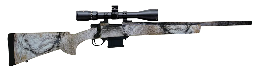 Howa M1500 Mini Action 7.62x39mm Rifle with Yote Heavy Barrel and Nikko Stirling Scope