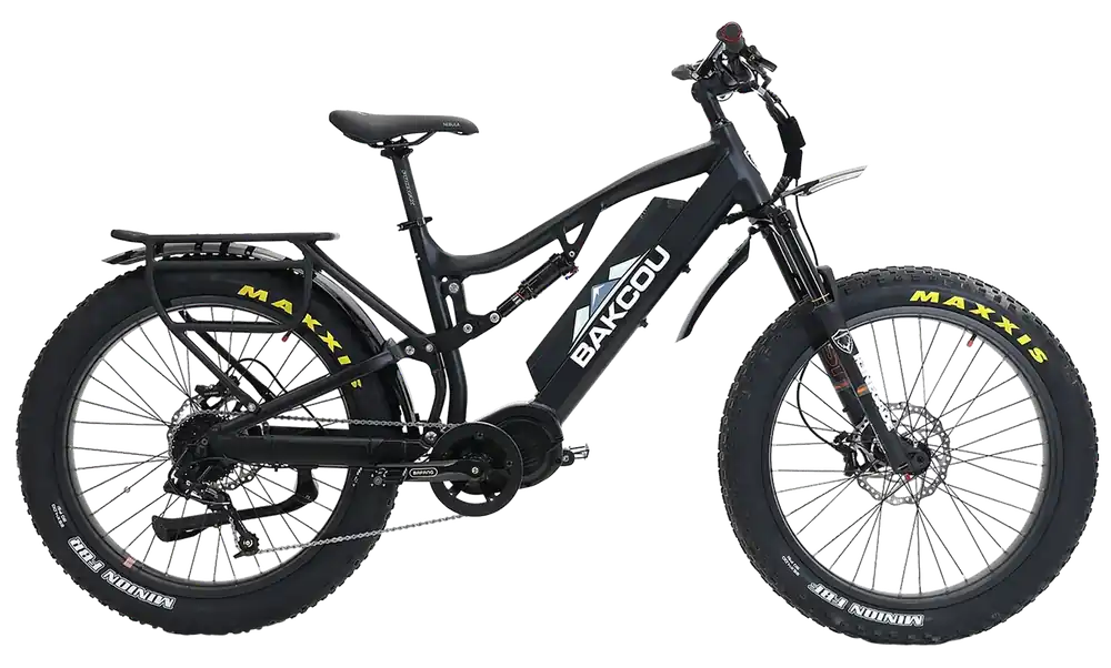 Bakcou Storm 25 Large E-Bike - Matte Black, 19" Frame, Sram 9-Speed, Bafang M620 Motor