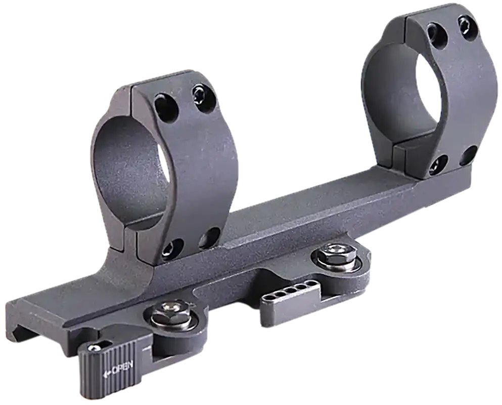 Larue Tactical LT7453020 30mm Cantilever QD Scope Mount with 20 MOA Medium Rings - Black