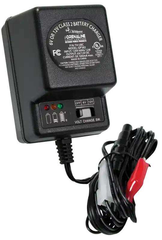 Wildgame Innovations Dual Voltage Battery Charger - Black