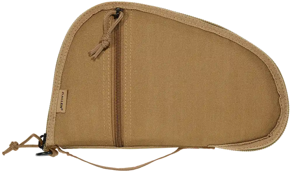 Allen 3613 Torrey Handgun Case - Coyote Tan, Lockable Zipper, 10.5" x 6.5"