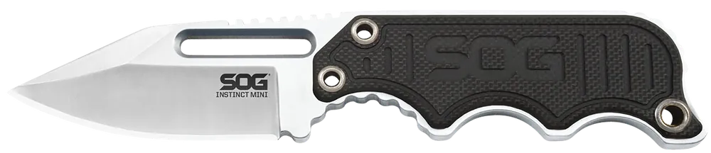 SOG Instinct Mini Fixed Blade Knife with G10 Handle and Sheath