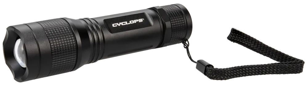Cyclops TF-350 Tactical Flashlight - 350 Lumens Cree LED, Black Anodized