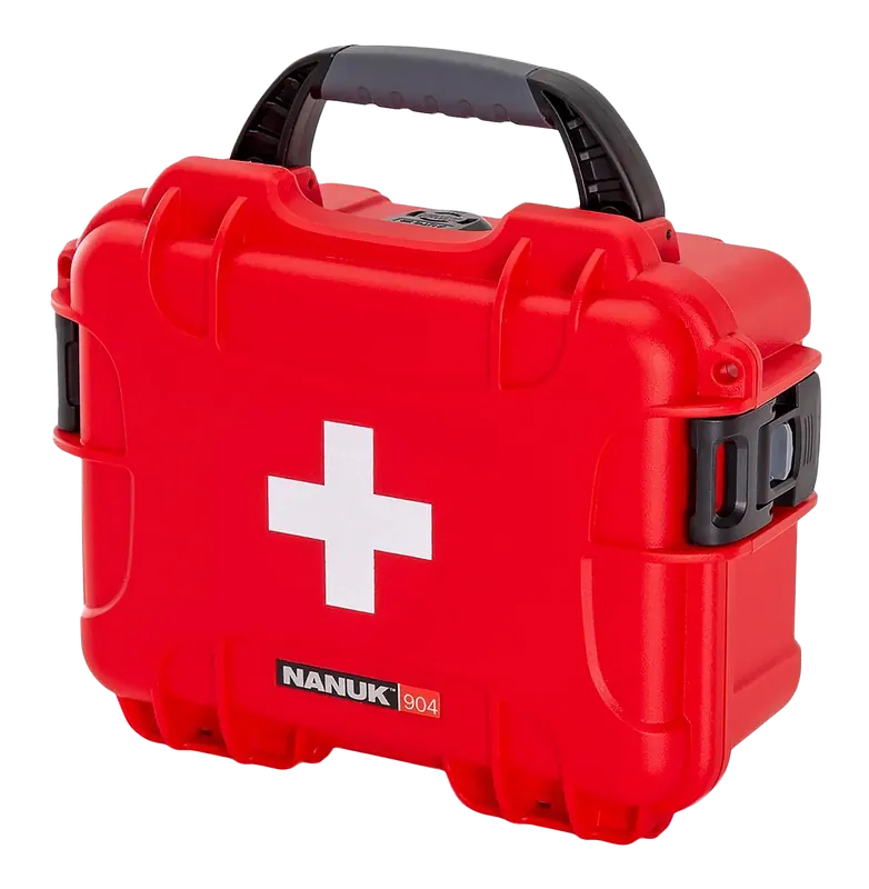 Nanuk Waterproof First Aid Case - Red NK-7 Resin Model 904S000RDPA0FSA01