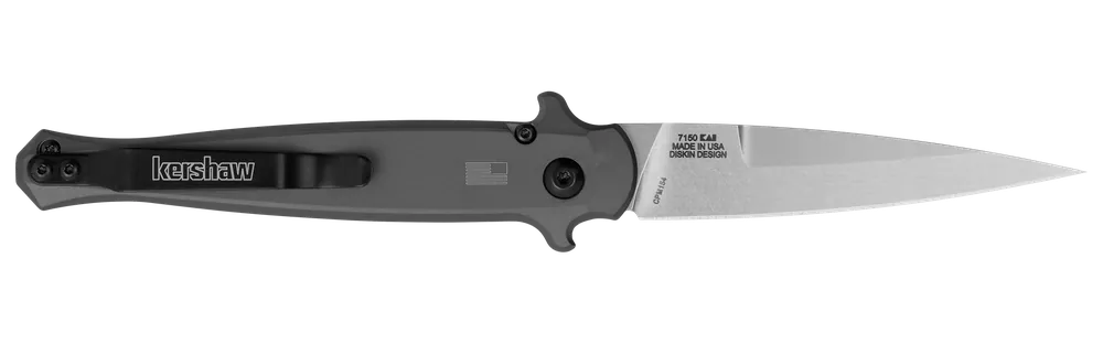 Kershaw Launch 8 Folding Knife with Stonewashed CPM 154 Blade and Carbon Fiber Handle