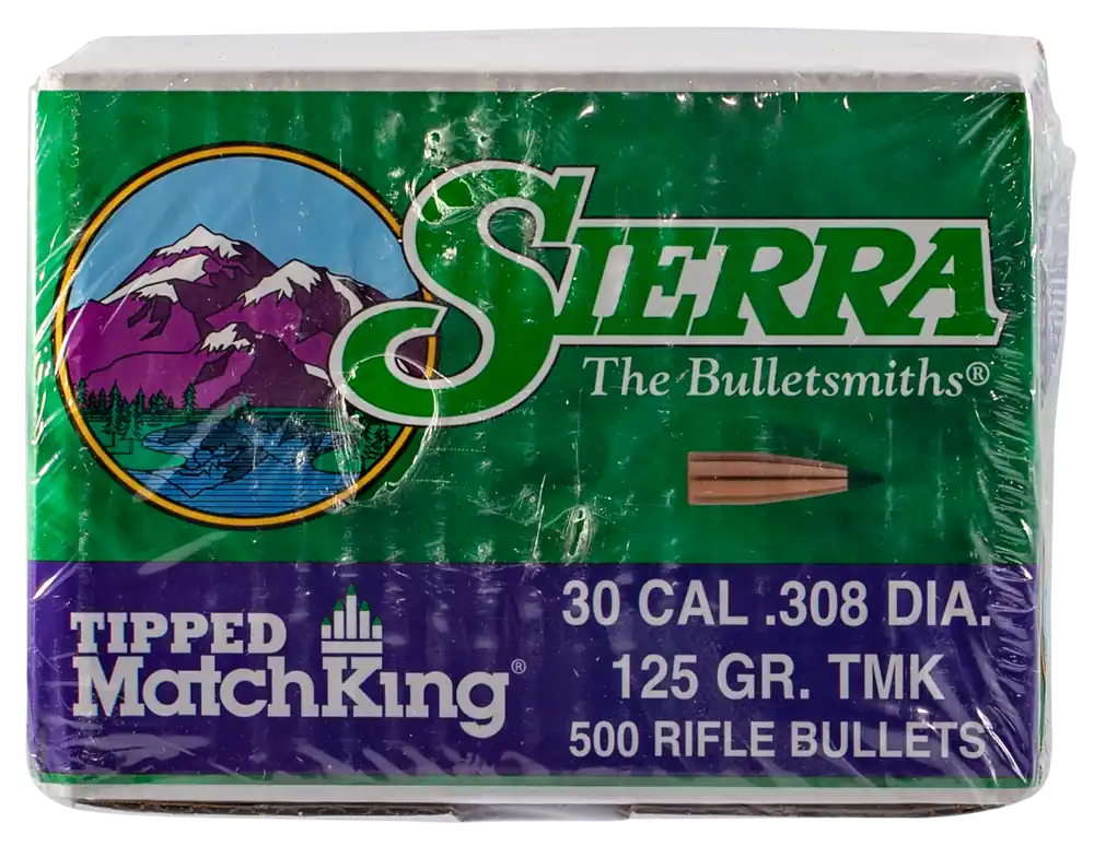 Sierra 7725C 30Cal 125gr Tipped MatchKing Bullets 500/Box