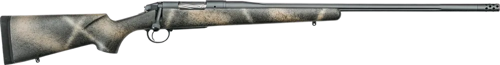 Bergara Premier Highlander 6.5 Creedmoor Rifle with Sniper Gray Cerakote and Woodland Camo Stock