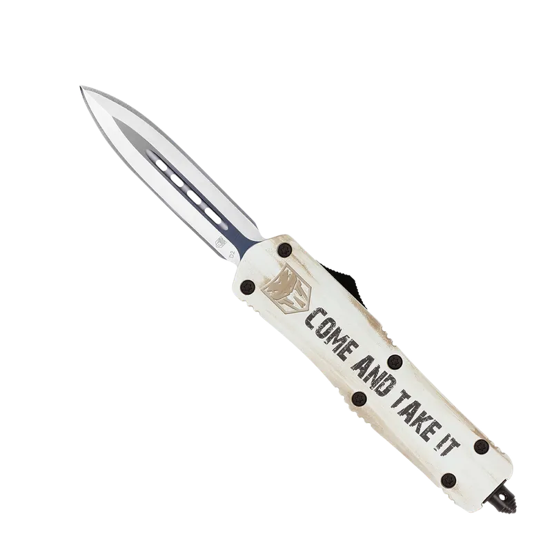 CobraTec FS-3 "Come And Take It" 3" OTF Dagger with D2 Steel Blade and Cerakoted Handle