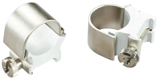 Weaver 49033 Silver 1" High Detachable Top Mount Rings