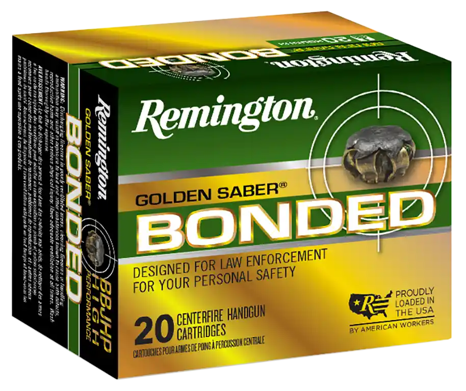 Remington Golden Saber Bonded 10mm Auto 180gr JHP Ammo - 20/Box