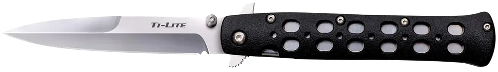 Cold Steel Ti-Lite 4" Folding Knife with AUS-8A Blade and Black Zy-Ex Handle