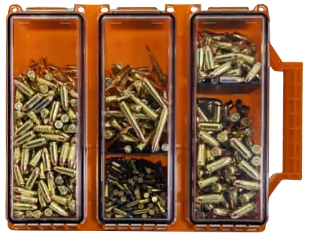 Berry's 88664 Tri-Can Triple Ammo Can - Orange Plastic Storage Solution