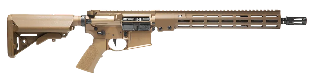 Geissele Automatics Super Duty 14.50" 5.56 NATO Rifle - Desert Dirt Finish, B5 Sopmod Stock, Sparkout Flash Hider
